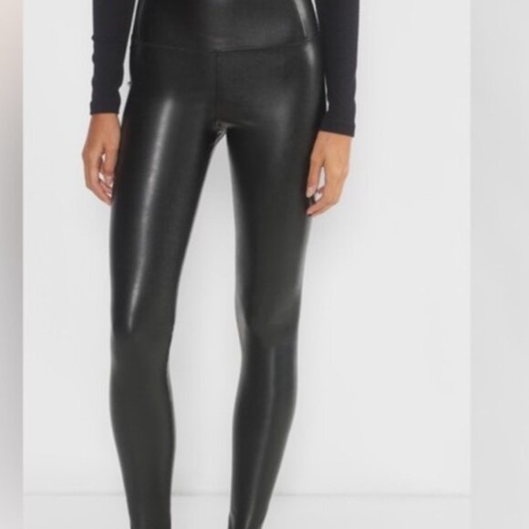 Wilfred Free Pants - Wilfred Free Womens Black Faux Leather Leggings XS